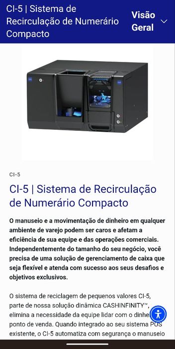 Máquina glory como nova