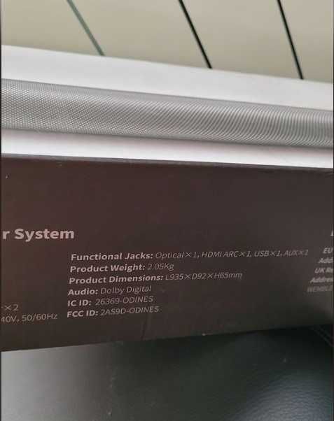 Vendo Soundbar Bomaker Odine V 1