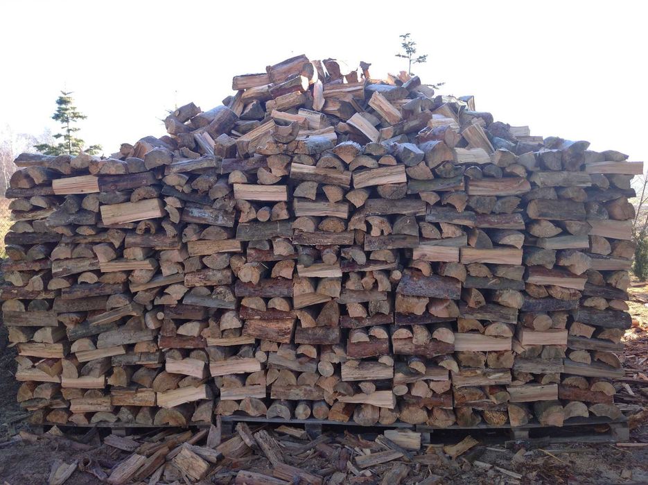 Drewno kominkowe suche sezonowane liściaste, sosna