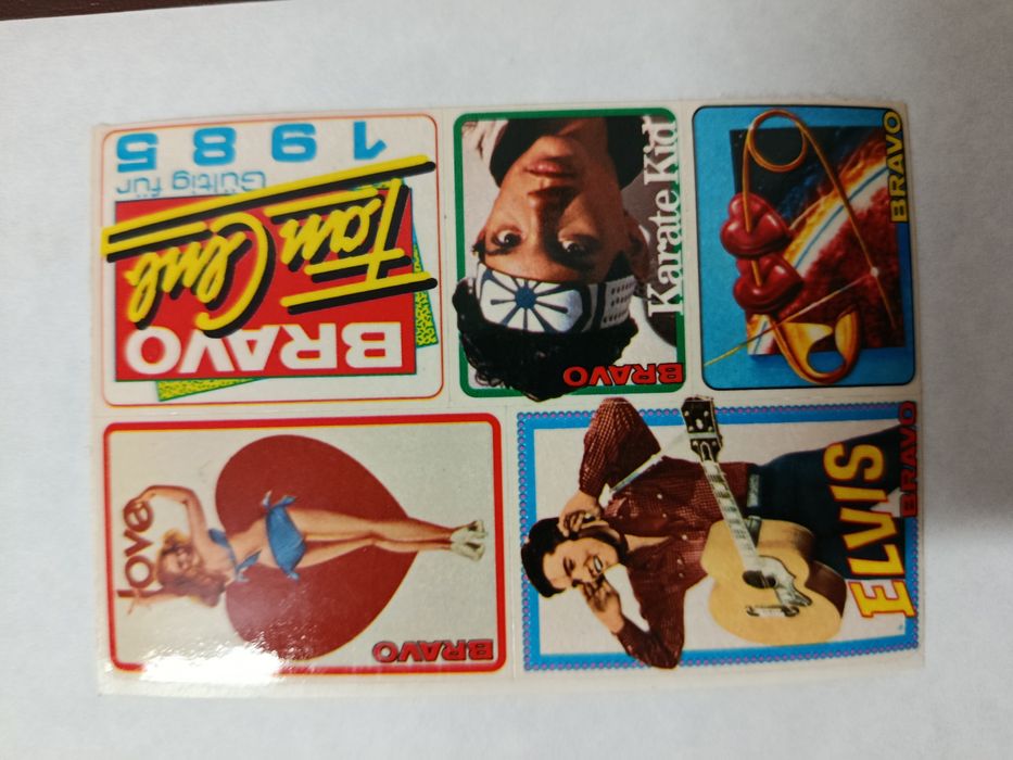 AUTOCOLANTES Musicais - Anos 80 (lote)