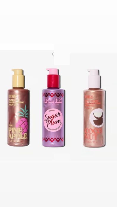Олія бронзер для засмаги олійка highlighting body oil pink victorias secret оригінал pineapple coconut sugar plump бронзер олійка-бронзер