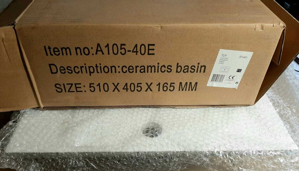 Lavatório Tuy NOVO 51x41cm – €35 (Oportunidade)
