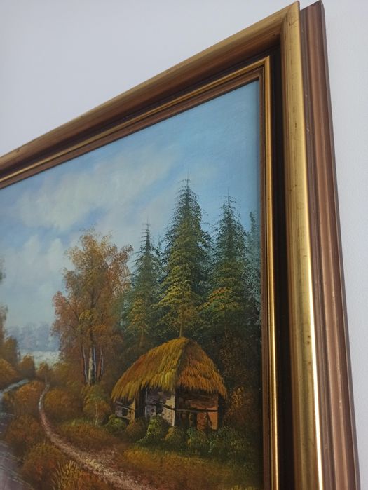 Obraz malowany na płótnie, sygnowany