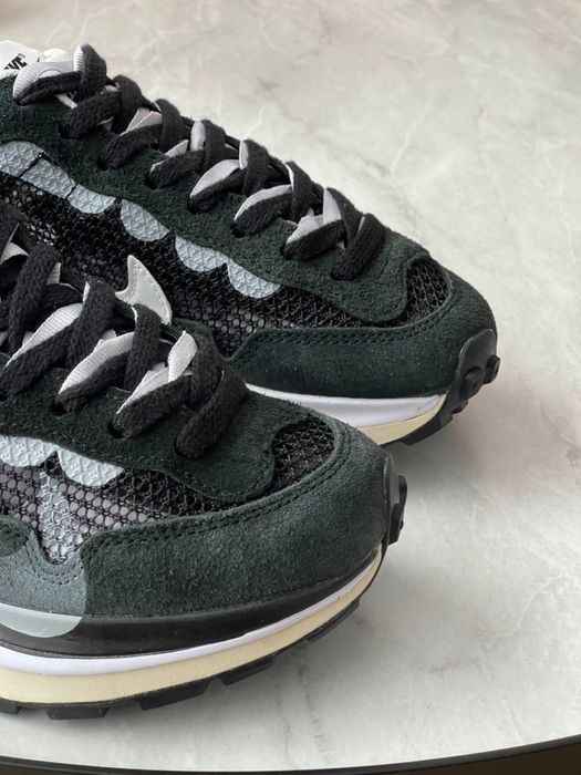 36-45 р Nike VaporWaffle x Sacai Black/White кросівки