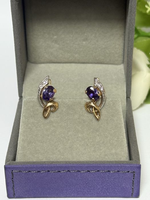 Золотые серьги 585 пробы