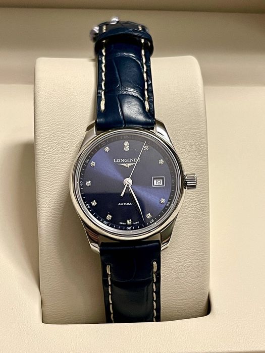 Longines Master Collection Blue Lady Diamonds Nowy Gwarancja
