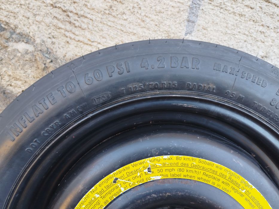 125/70/R15х4х100 VAG Daewoo ,Сhevrolet Докатка Continental  535601025А