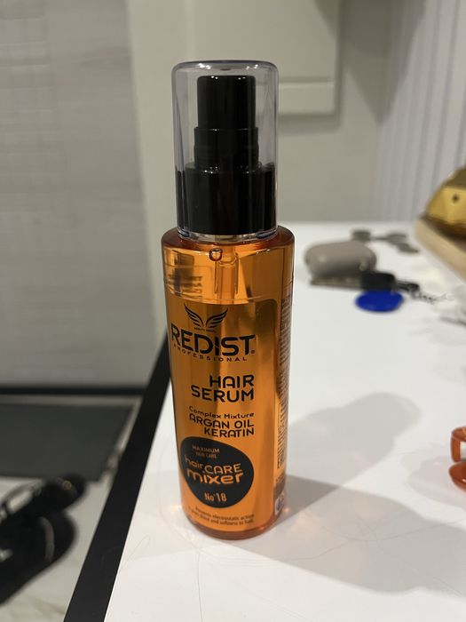 Заоложувальна сироватка для волосся з кератином і органовою олією       Redist Hair Serum Argan Oil & Keratin (Hair Care Mixer No.18)