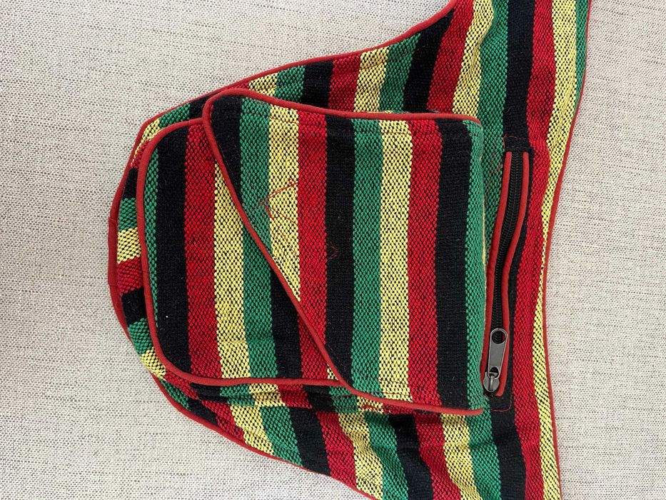 Bolsa Cintura Prática | Cores Rastafari | Múltiplos Bolsos