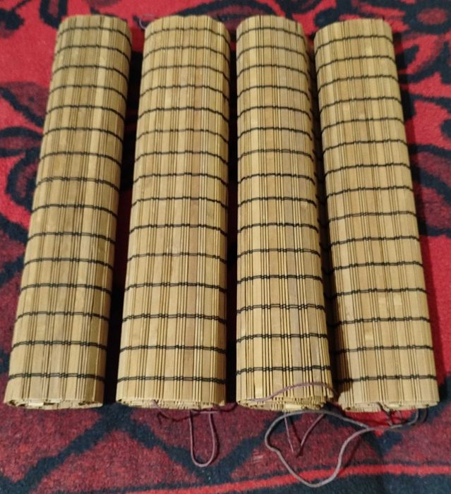 Жалюзи на окна из натурального бамбука 4шт.