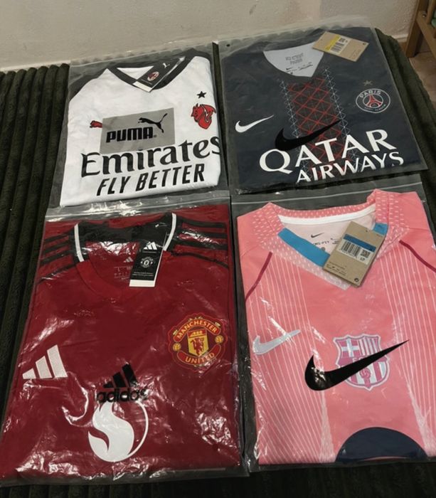 T-shirts de futebol (ler descriçao)