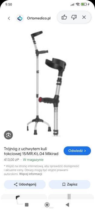 Trójnóg z uchwytem Kuli kula