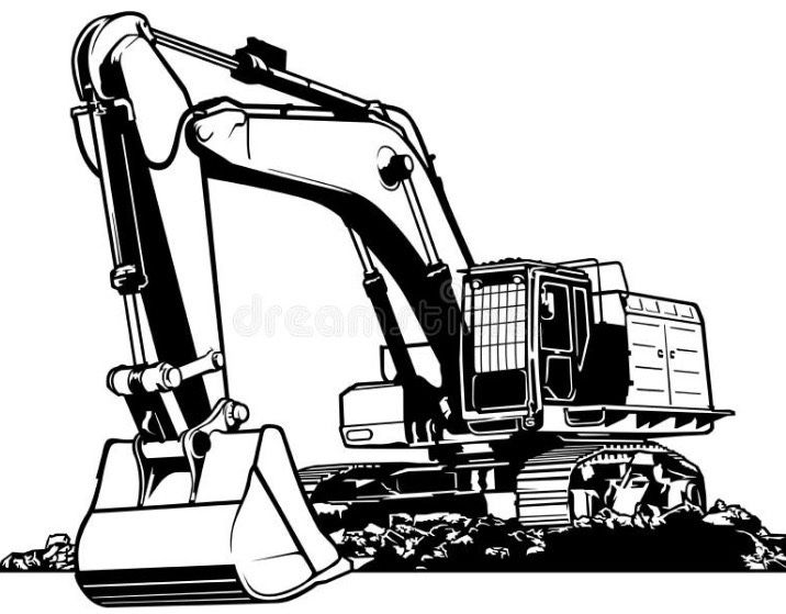 Usługi ziemne koparką gąsienicową