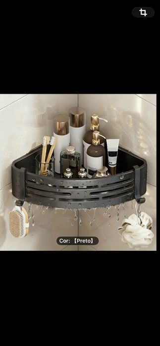 Duas prateleiras sem furos para banheiro