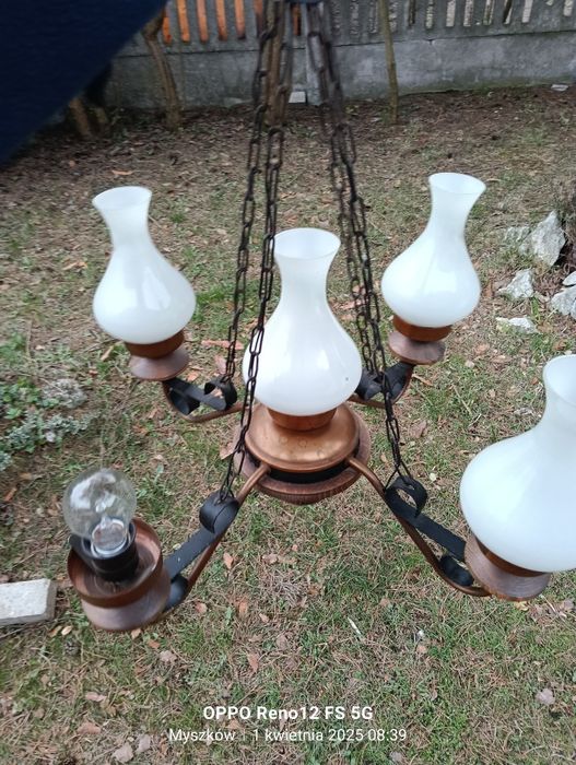 Lampy wiszące mosiądz antyczny