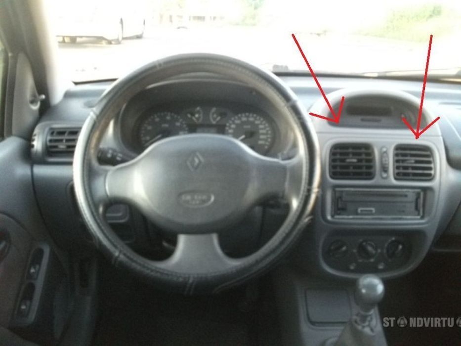 Grelhas sofagem ventilação ventiladores Ar Renault Clio II Cinza NOVAS