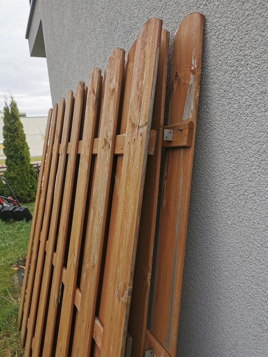 Płot drewniany deskowy holender 180 x 180 pergola