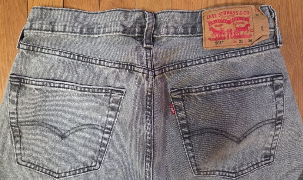 Levi's 501 Original Fit washed gray 31×36