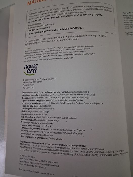 Podręcznik do matematyki kl. III