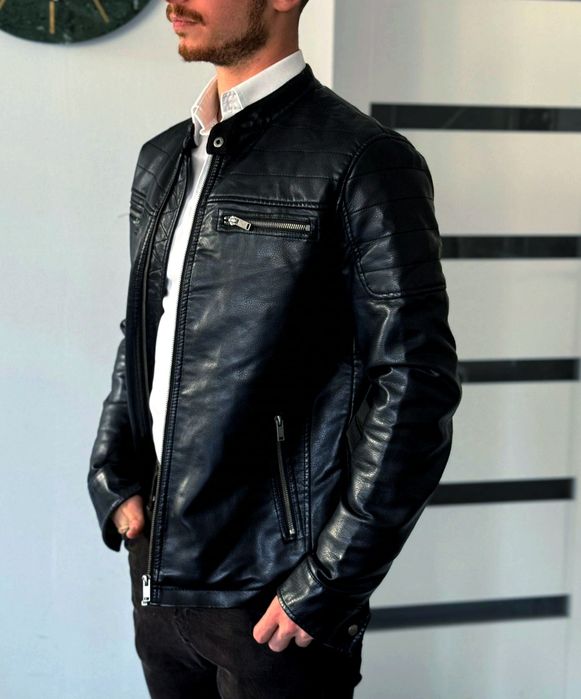 Skórzana kurtka męska, rozmiar S – klasyka w nowoczesnym stylu