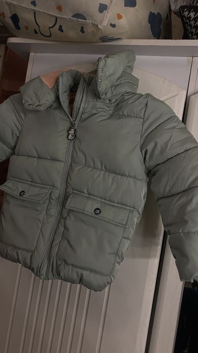 Вітровка на дівчинку 90 куртка тепла на флісі 110