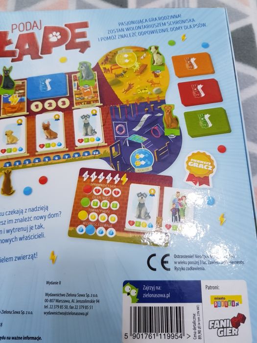 Gra rodzinna Podaj Łapę Zielona Sowa