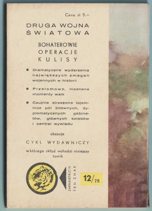 Żółty tygrys - Rakiety nie osiągną celu - Zygmunt Zonik - 1975