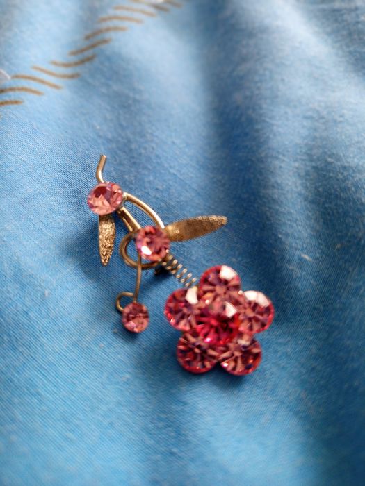 Сережки шикарні та брош біжутерія