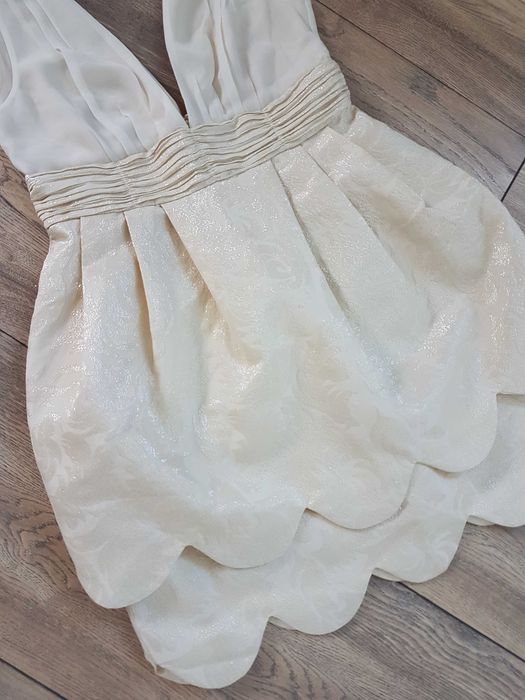 Sukienka H&M Bombka Falbanki Conscious Unikat