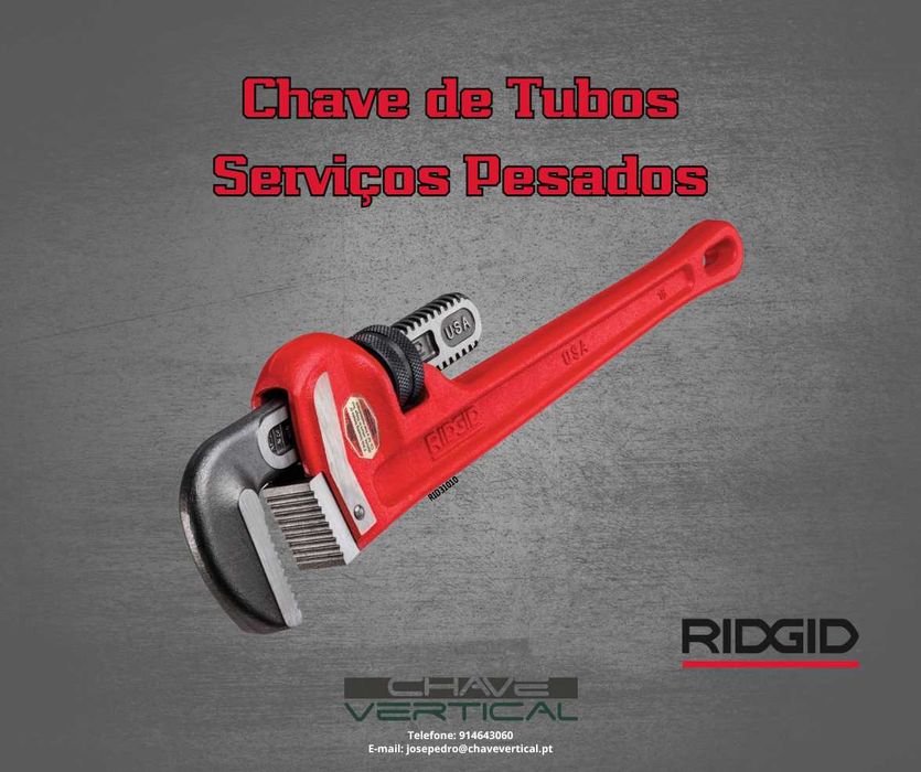 Chaves de Tubo p/ Serviços Pesados da RIDGID    JR19