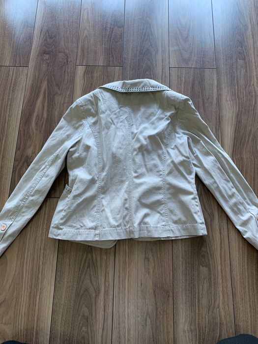 Beżowy kremowy żakiet marynarka 46 XXXL