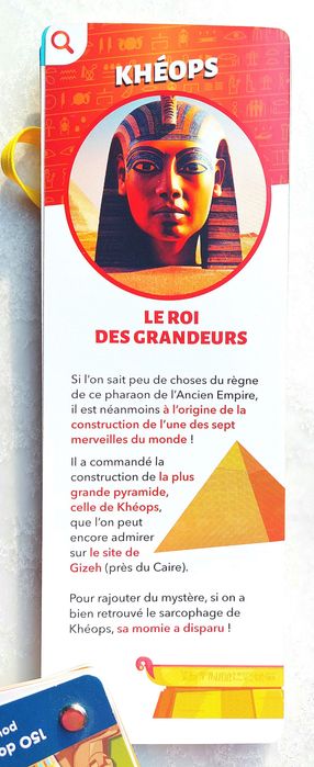 gra edukacyjna "Les Incollables - Égypte" francuska logiczna quiz