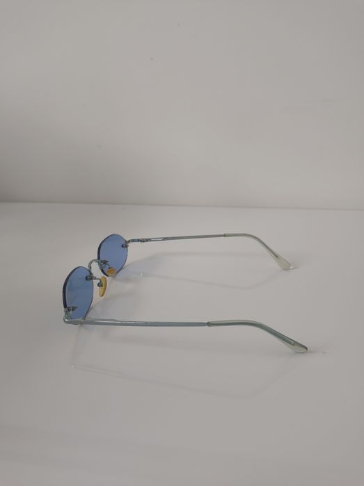 Vision Express błękitne srebrne męskie/unisex okulary przeciwsłoneczne