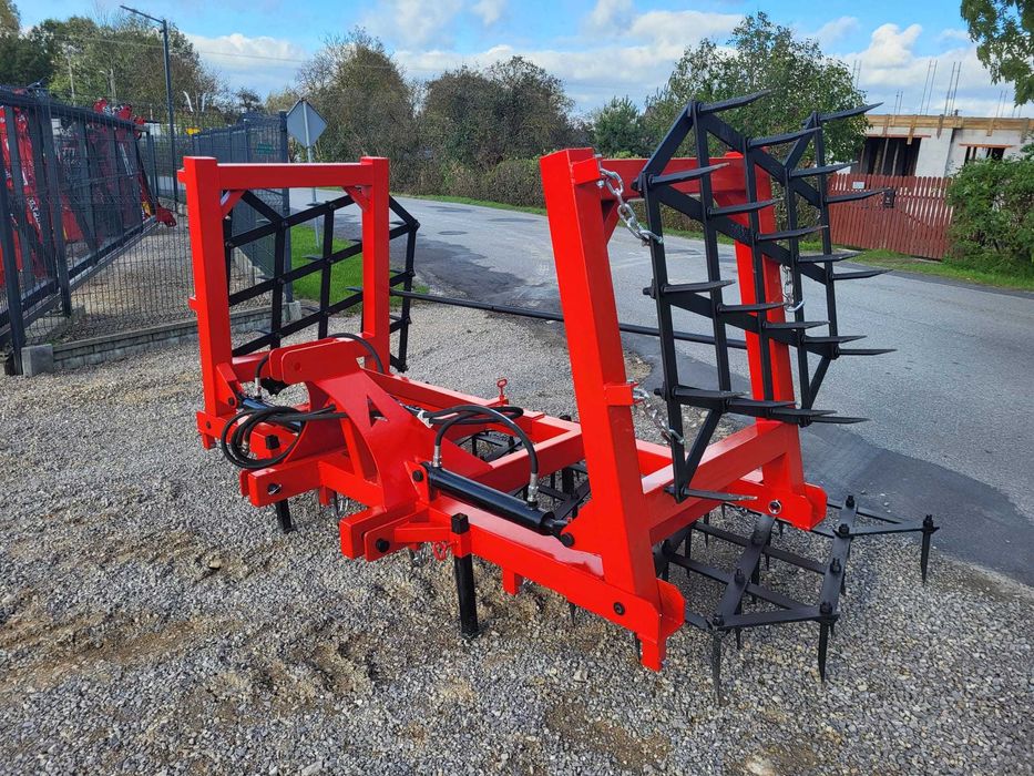 BRONY HYDRAULICZNIE składane ciężkie -5pól -2 siłowniki-20 ząb agregat