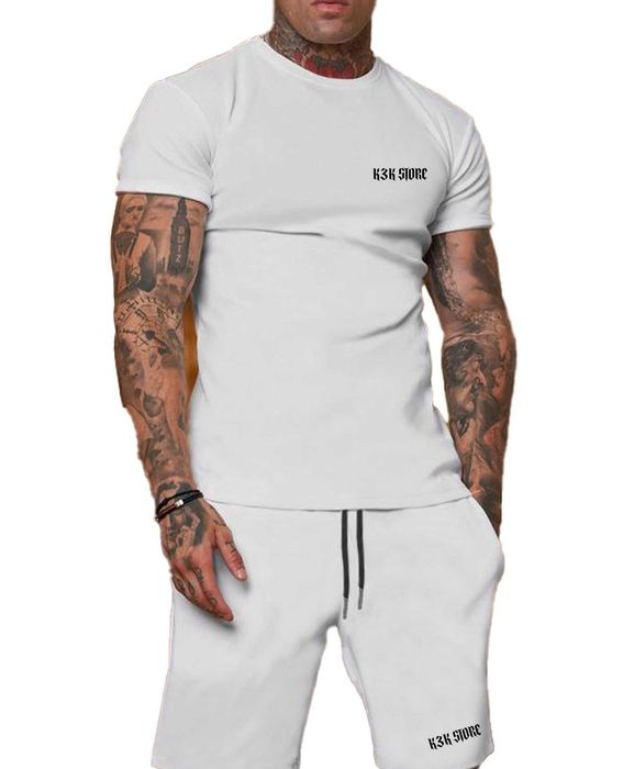 Komplet męski K3K Store – BIAŁY – Rozmiary S, M, XL, XXL