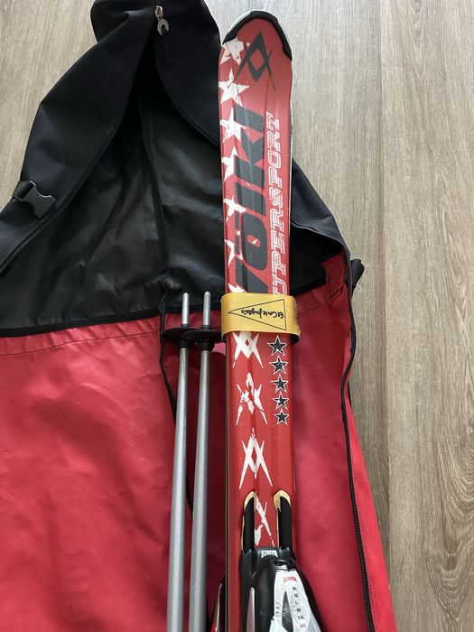 Vendo skis VOLK supersport 168 + bastões