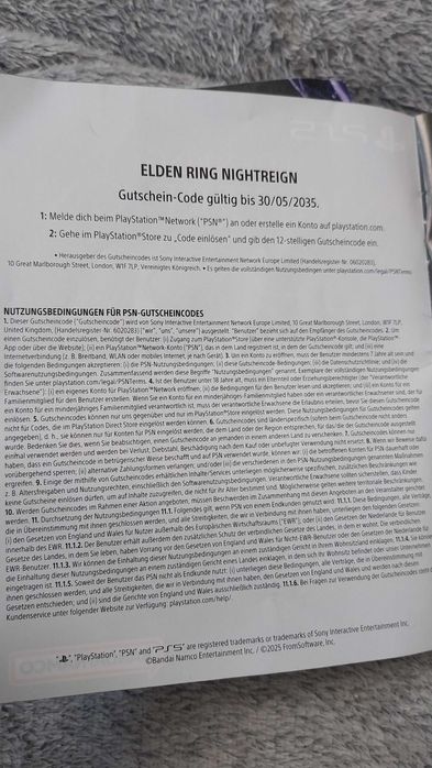 Kod do gry komputerowej Elden ring night reign