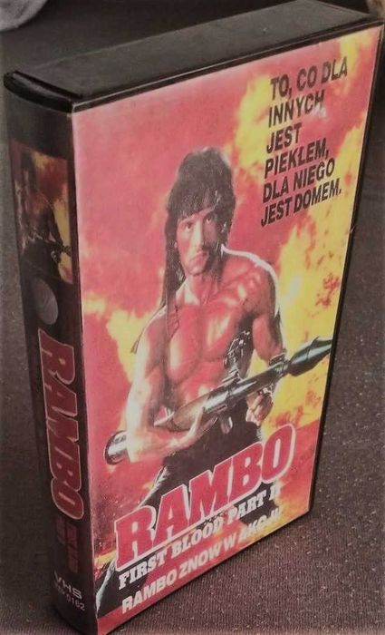 Rambo 1 2 3 oraz COP LAND stallone na magnetowid filmy - vhs kasety