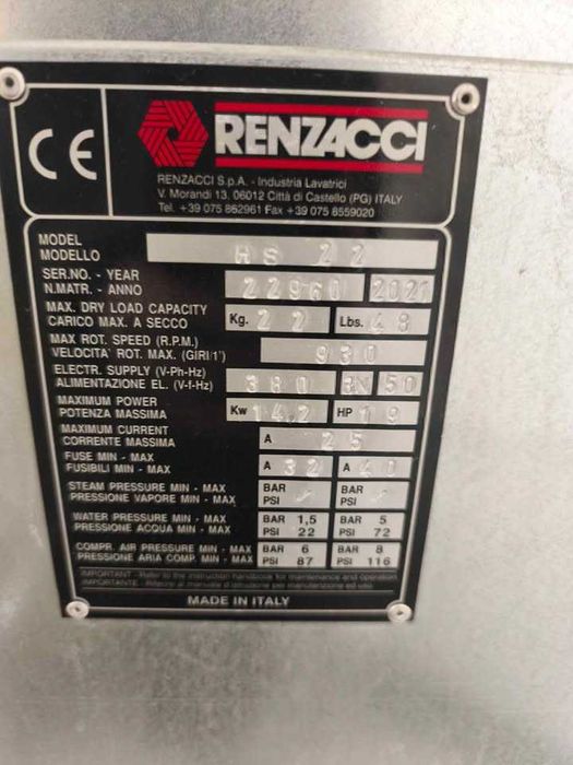 Máquina de Lavar 22kg