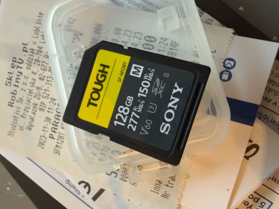 Karta pamięci Sony. V60 128GB