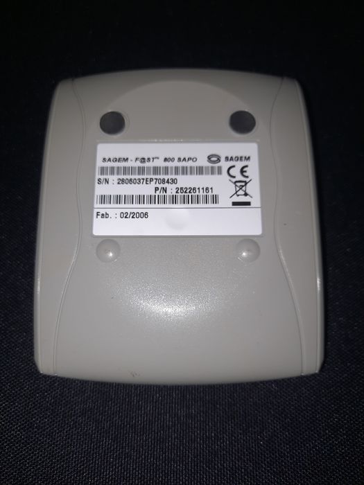 Sagem Fst 800 Sapo ADSL Router – Complete and 100% Functional64563906422401122