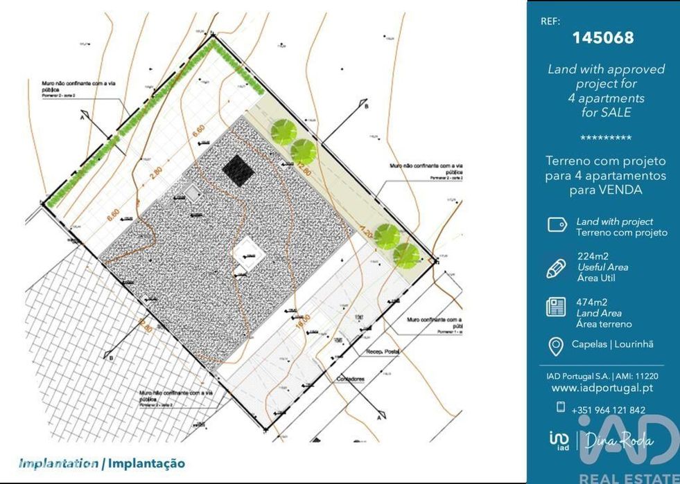 Terreno em Lourinhã e Atalaia de 224,00 m2