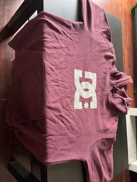 Sweat DC com carapuço tamanho M vermelha