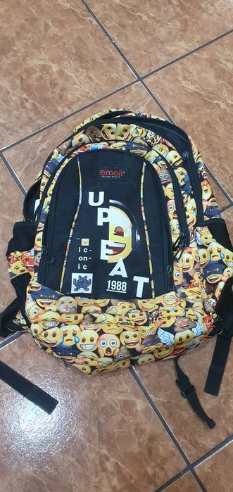 Plecak do szkoły, używany, Emotki, emoji