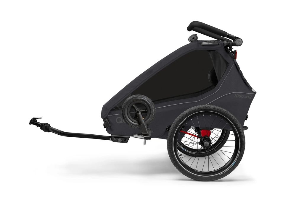 Qeridoo Kidgoo 2 wozek spacerowy podwójna przyczepka rowerowa