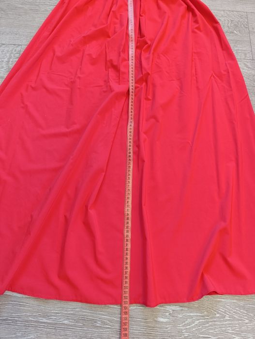 Жіноча сукня, довга, святкова, червона, топ і спідниця