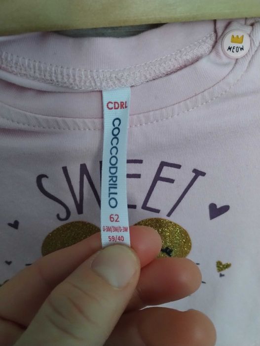 sukienka dla dziewczynki Coccodrillo rozm. 62 Nowa