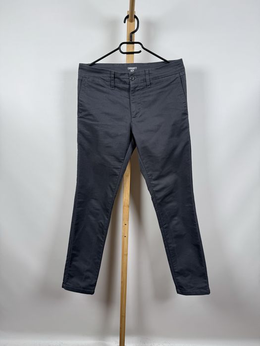 Carhartt WIP Sid Pant męskie szare spodnie chinosy 30x32