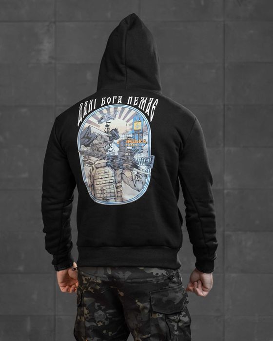 Тактичне худі «Далі Бога Немає» фліс M–XXXL  Без передоплати