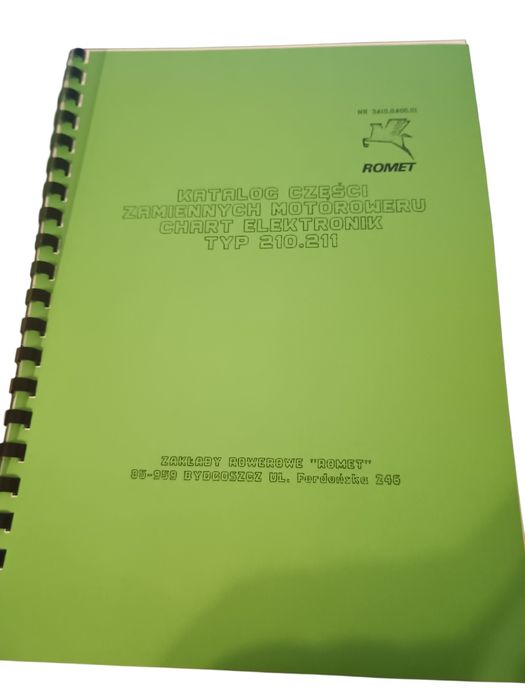 Nowa książka katalog czesci Romet chart 210 chart 211